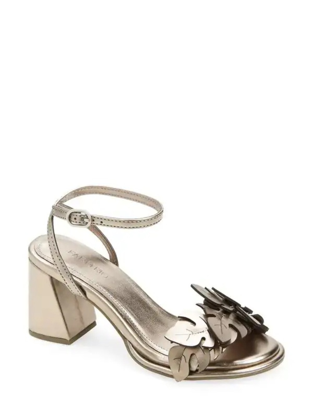 NWT FARM RIO Monstera Metallic Ankle Strap Sandal - Picture 7 of 12